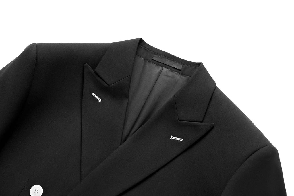 Premium Double-Breasted Modern Fit Suit - 6-Button Tuxedo with 3 Button Style Options