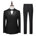 Premium Double Breasted Tuxedo - 2-Piece or 3-Piece Formal Set for Weddings & Galas