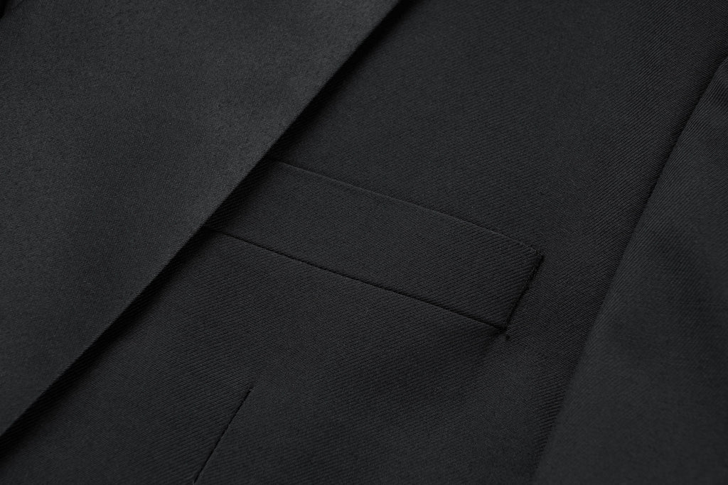 Suit Vibe - Classic Black Shawl Lapel Slim Fit Tuxedo | Formal Gala & Wedding Set