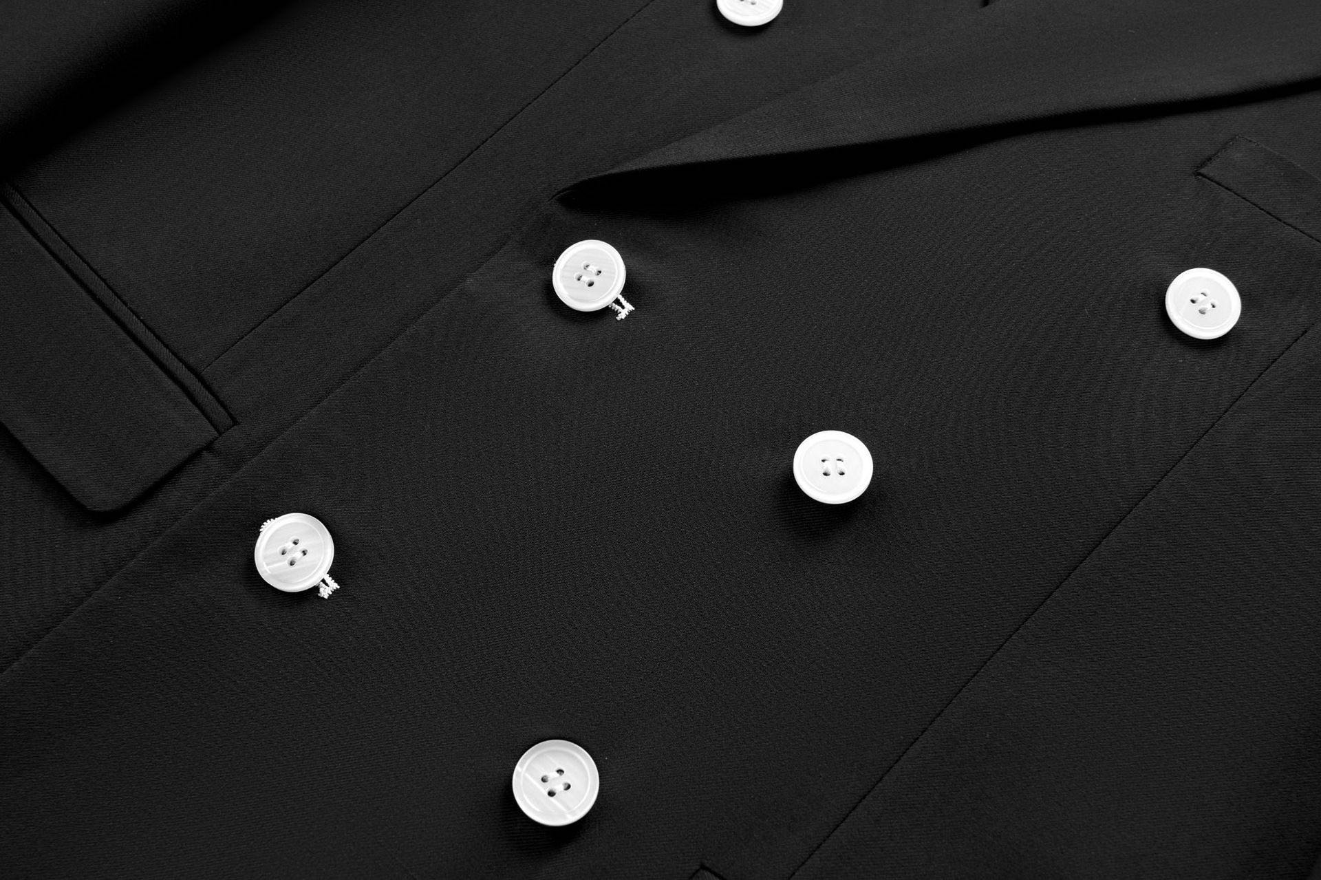 Premium Double-Breasted Modern Fit Suit - 6-Button Tuxedo with 3 Button Style Options
