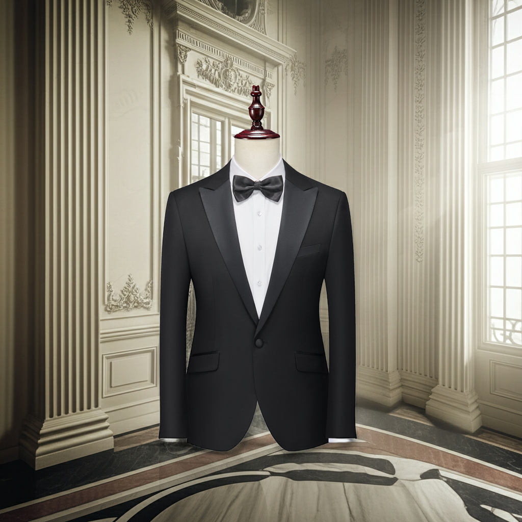 Suit Vibe - Modern Peak Lapel Slim Fit Suit | Professional Business & Wedding 2/4-Piece Set