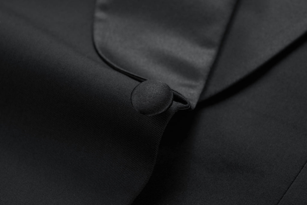 Suit Vibe - Classic Black Shawl Lapel Slim Fit Tuxedo | Formal Gala & Wedding Set