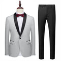 Suit Vibe™ Men's Shimmering Shawl Lapel Tuxedo 3-Piece Set