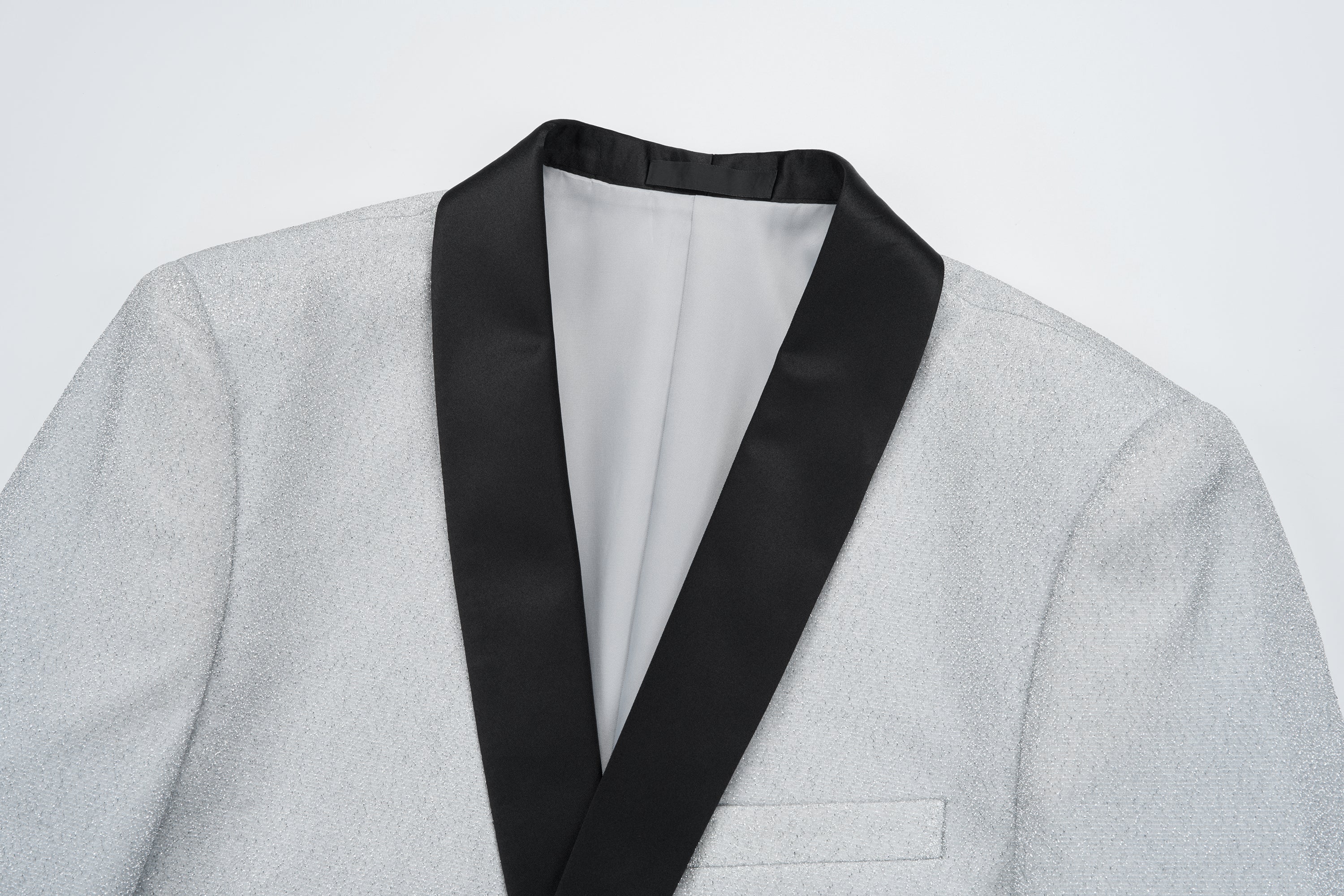 Suit Vibe™ Men's Shimmering Shawl Lapel Tuxedo 3-Piece Set