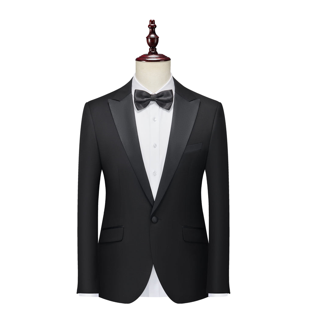 Suit Vibe - Modern Peak Lapel Slim Fit Suit | Professional Business & Wedding 2/4-Piece Set