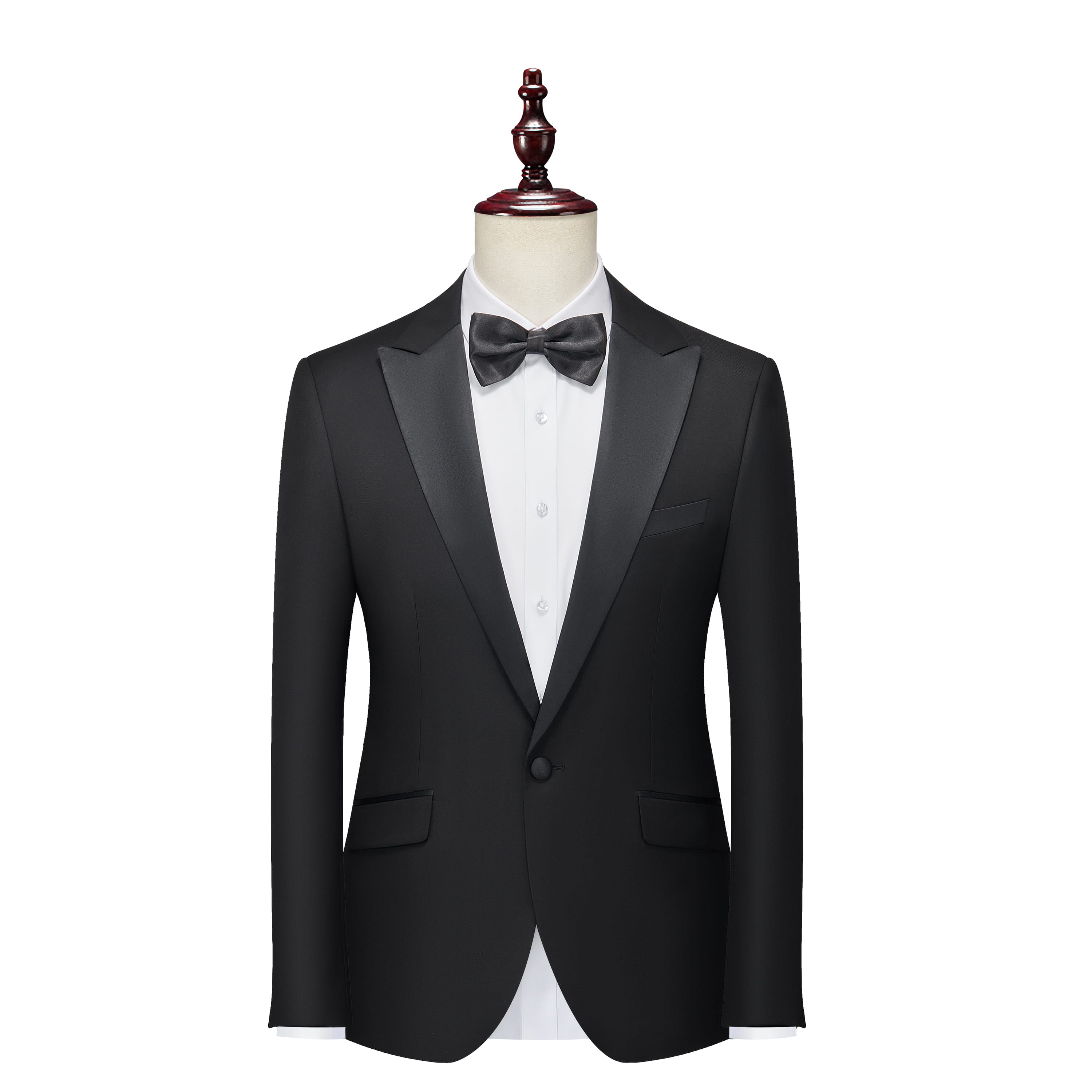 Suit Vibe - Modern Peak Lapel Slim Fit Suit | Professional Business & Wedding 2/4-Piece Set