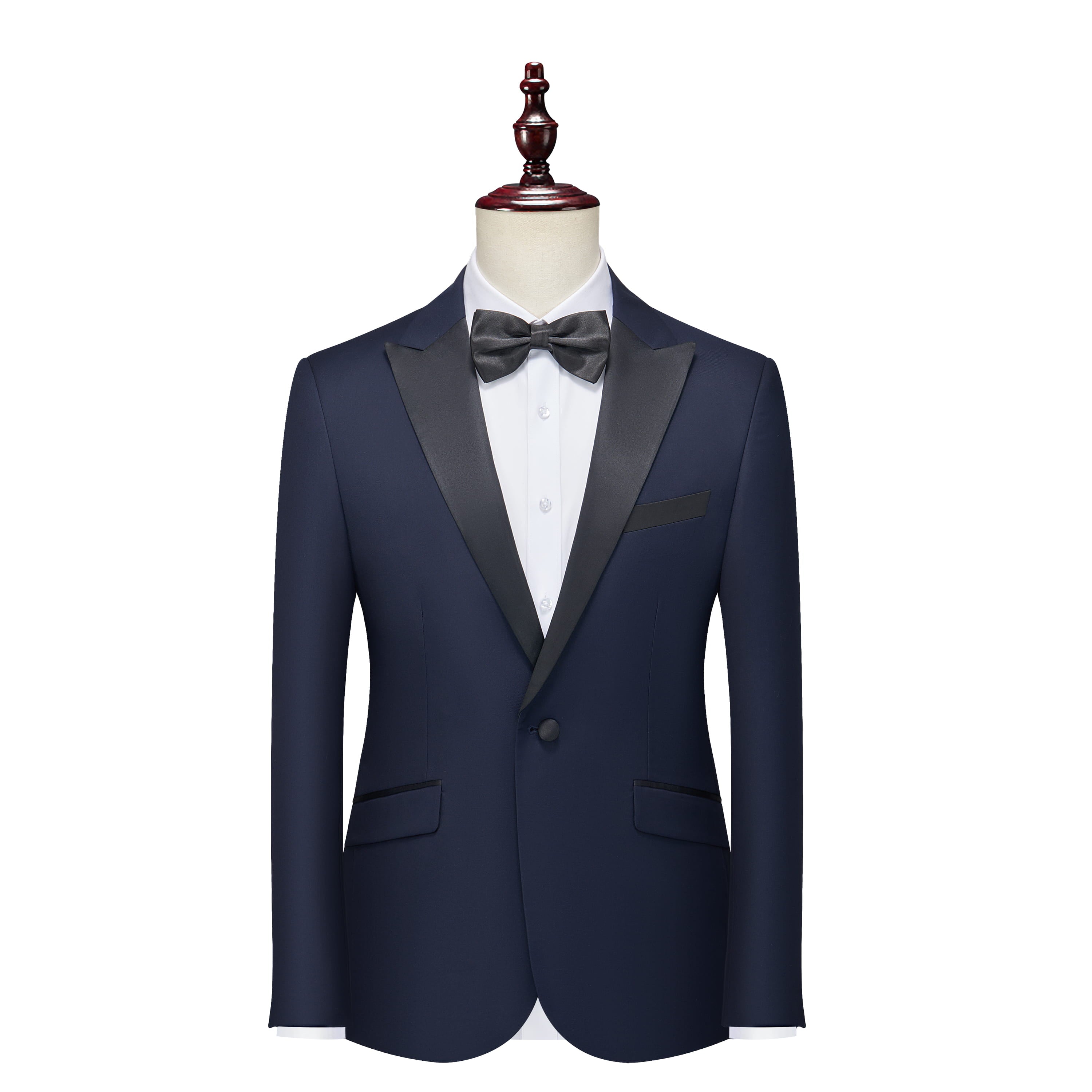 Suit Vibe - Modern Peak Lapel Slim Fit Suit | Professional Business & Wedding 2/4-Piece Set