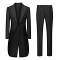 Suit Vibe - Sovereign Black Double-Breasted Tailcoat Set | Peak Lapel Formal Evening Dress for White Tie Events
