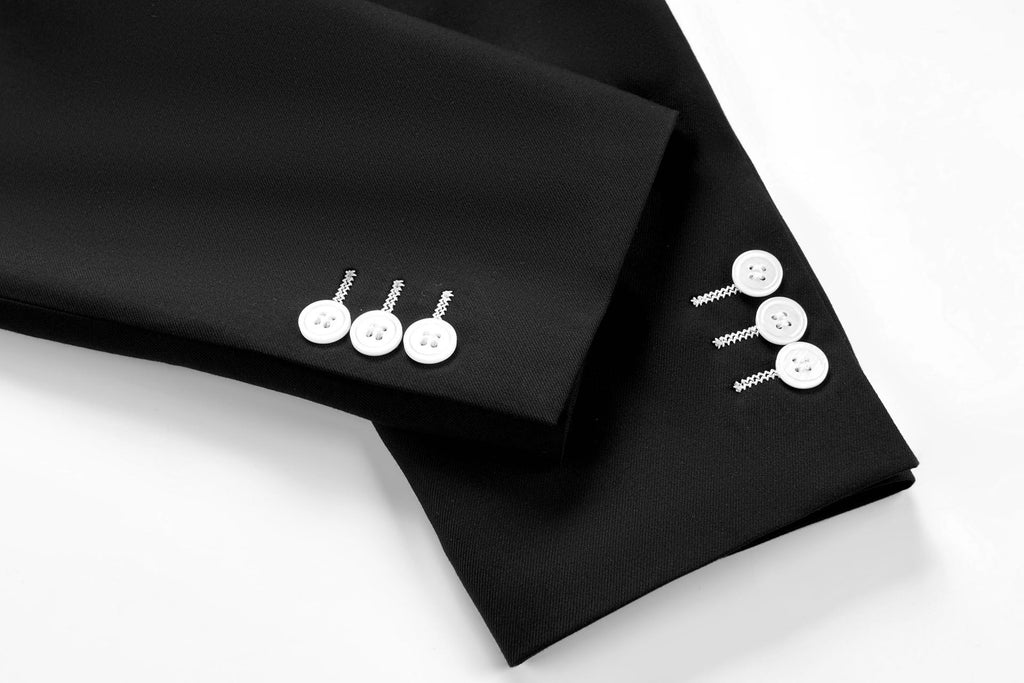 Premium Double-Breasted Modern Fit Suit - 6-Button Tuxedo with 3 Button Style Options