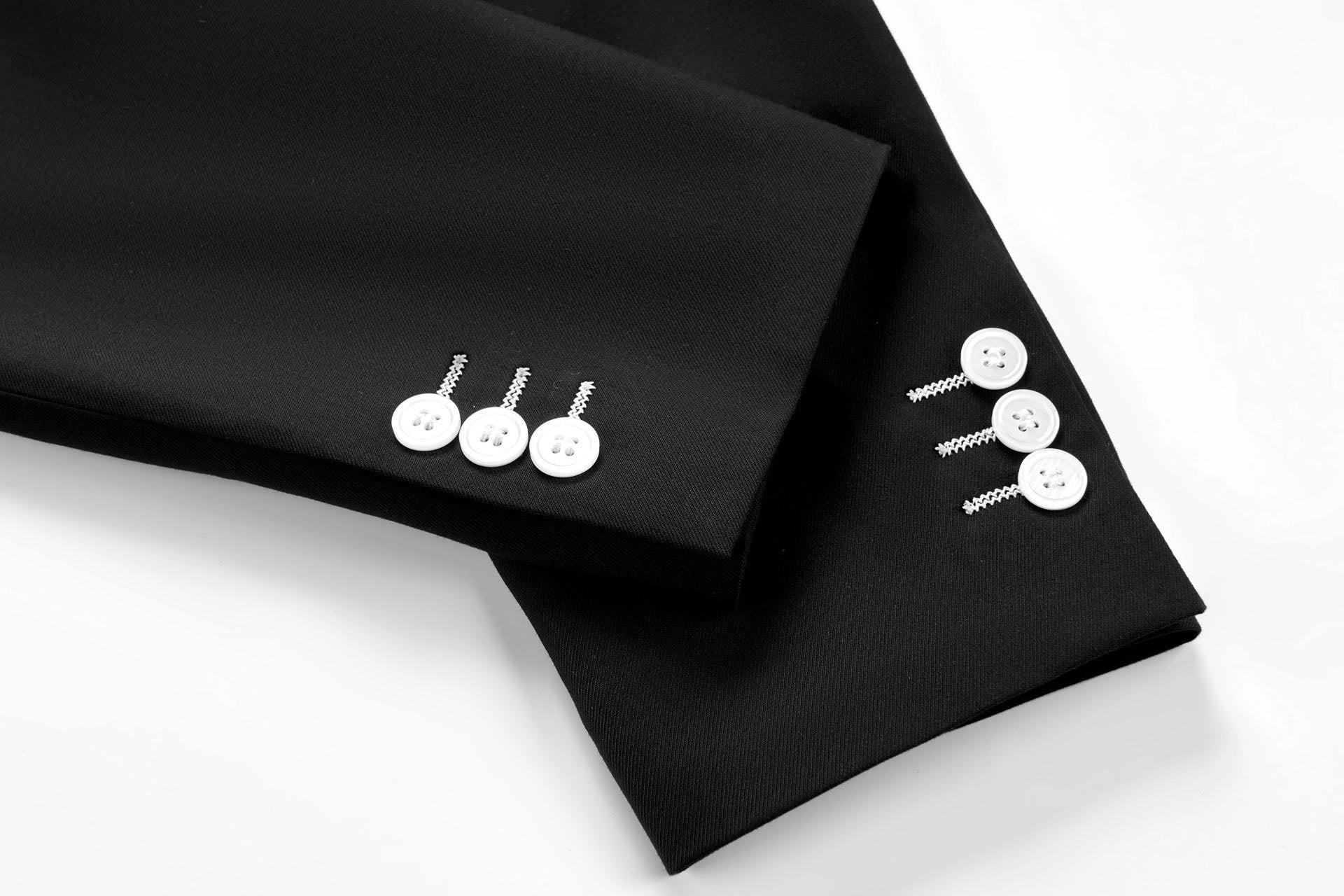 Premium Double-Breasted Modern Fit Suit - 6-Button Tuxedo with 3 Button Style Options
